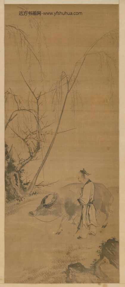 明人牧牛读书图轴.jpg