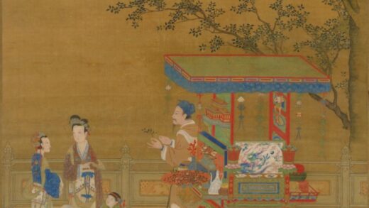 明人秋景货郎图轴.jpg