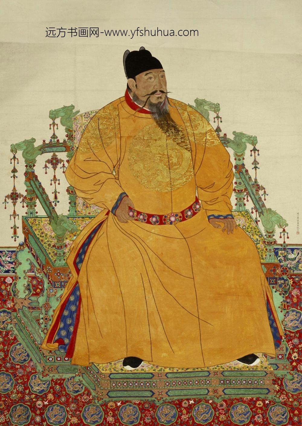 明成祖朱棣像轴