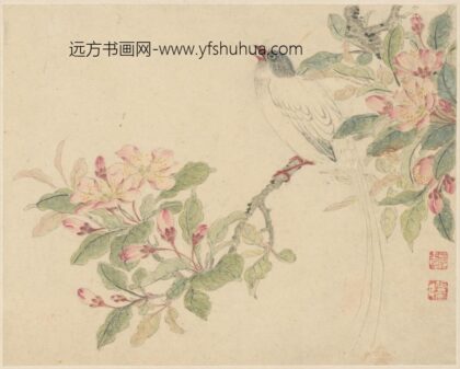 曾士俊 金陵名笔集胜 曾士俊花鸟页 故宫博物院.jpg
