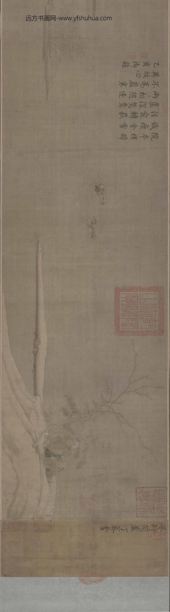 梁师闵芦汀密雪图卷_