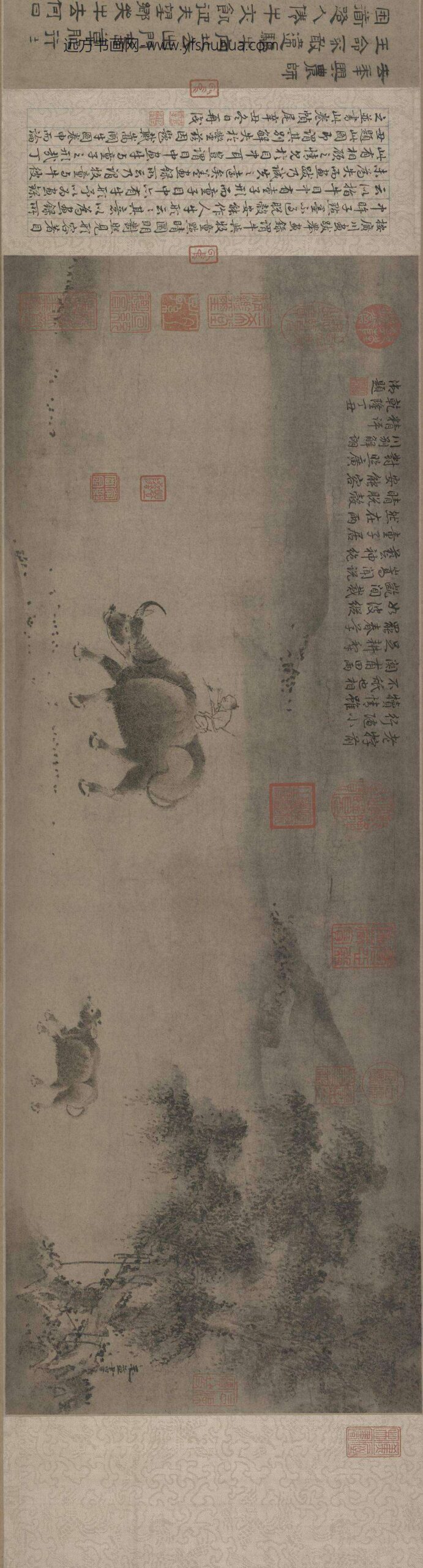 毛益牧牛图卷_