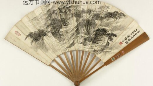 民国无款刺绣花鸟成扇 1.jpg