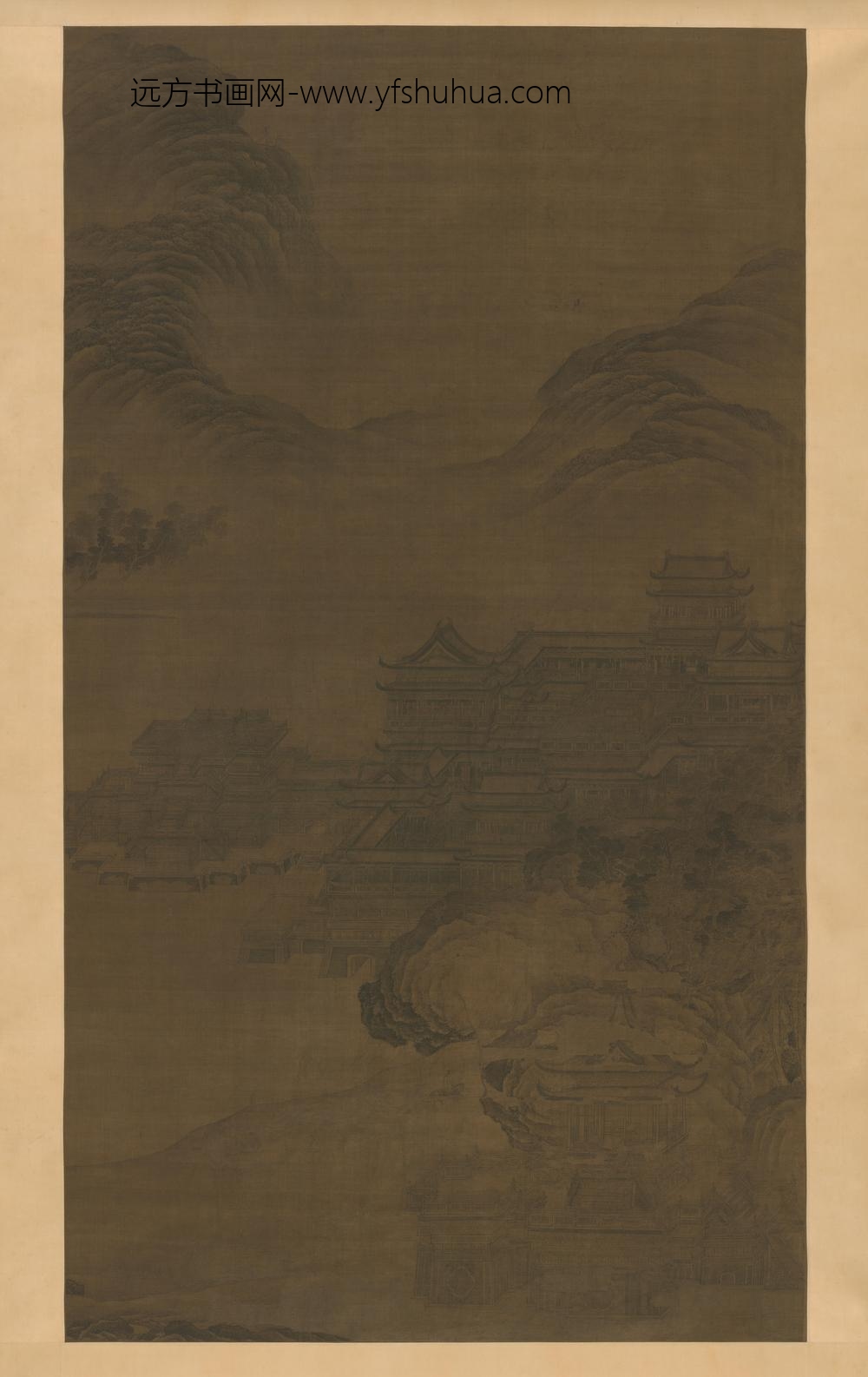 江山楼阁图轴