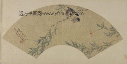 汤鋐柳燕图扇页.jpg