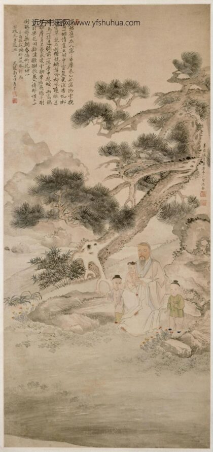 沈韶公牧坐听松风图轴.jpg