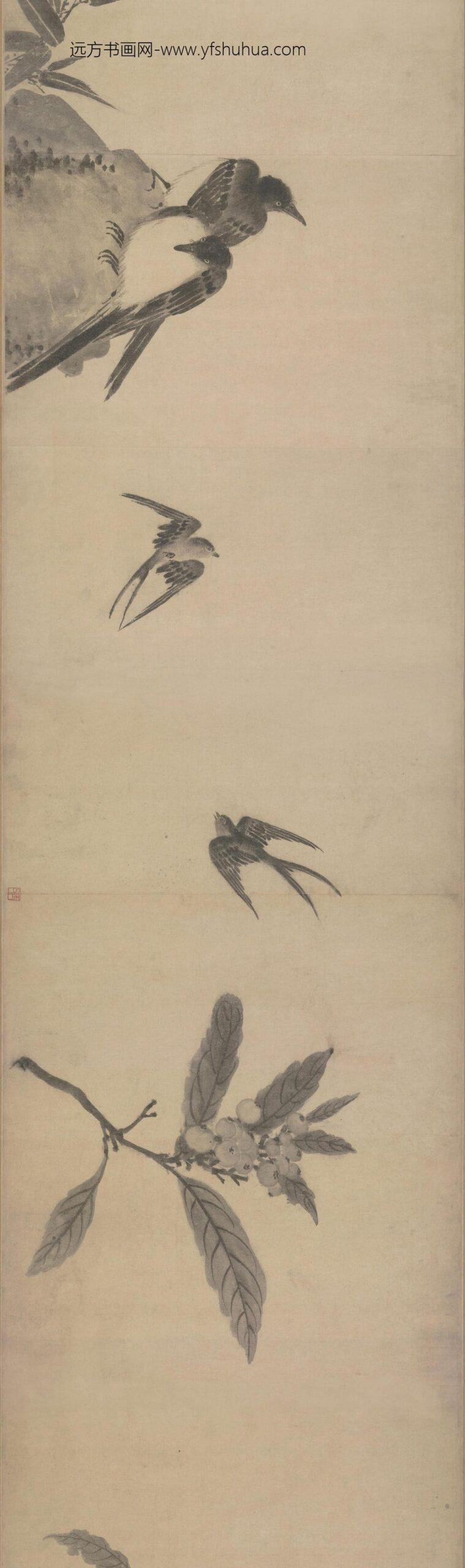 法常水墨写生图卷_