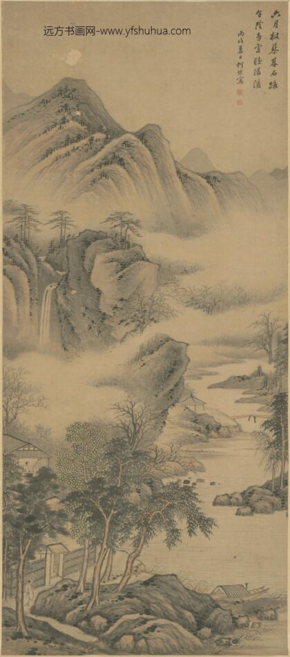 清 何琏山水轴.jpg