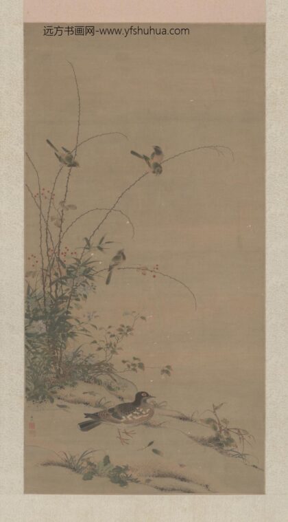 清 凌恒花鸟图轴.jpg