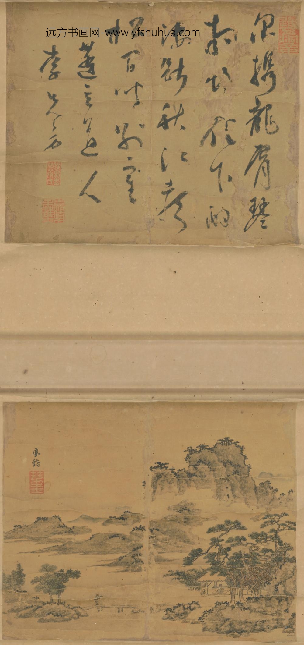 清-凤溪山水轴