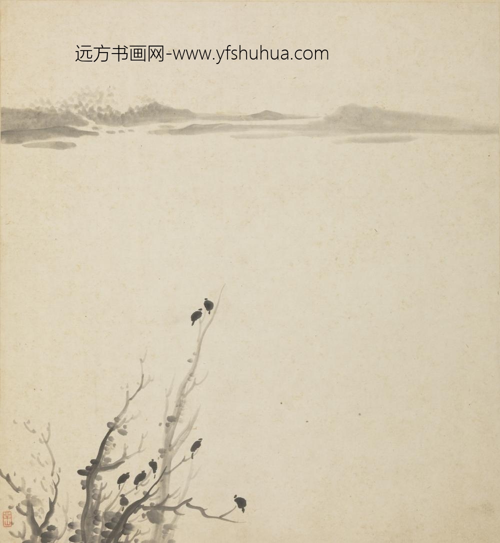 清-半山山水人物册-
