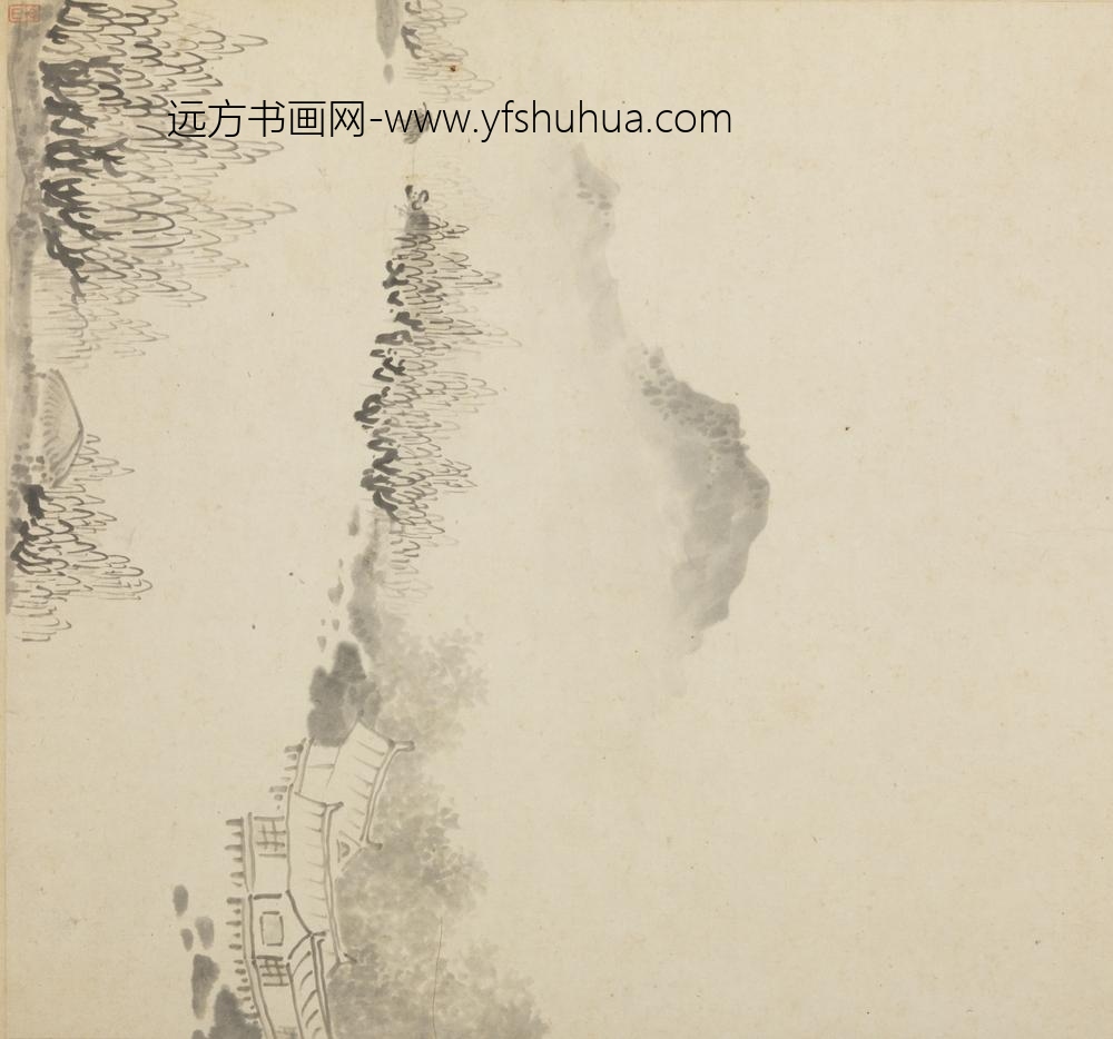 清-半山山水人物册-