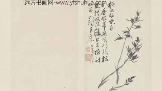 清 原济兰竹册－兰花.jpg