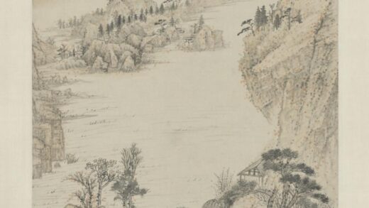 清 原济对菊图轴.jpg