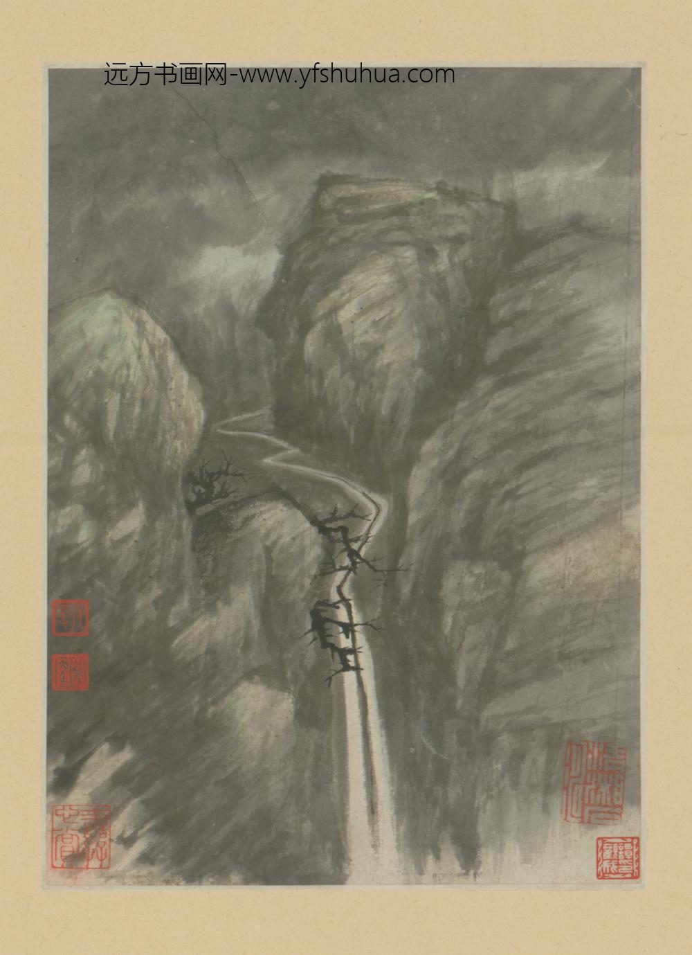 清-原济金山龙游寺诗意册-