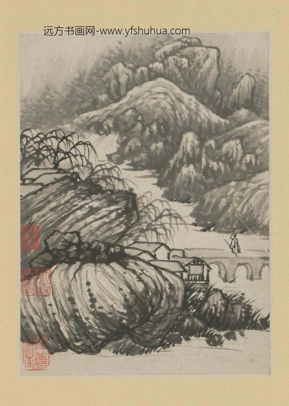 清-原济金山龙游寺诗意册-