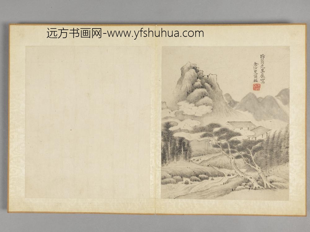 清-史尔祉拜影楼图册页