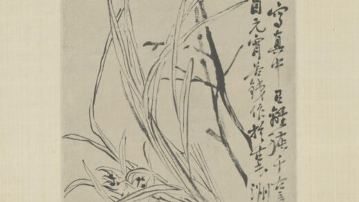 清 吴俊卿兰花轴.jpg
