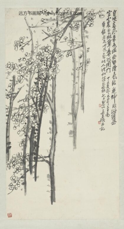 清 吴俊卿墨梅轴.jpg