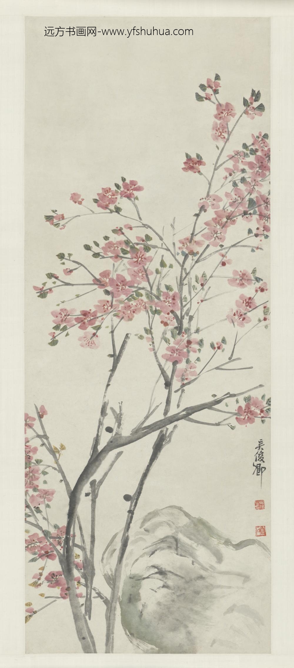 清-吴俊卿杏花图轴