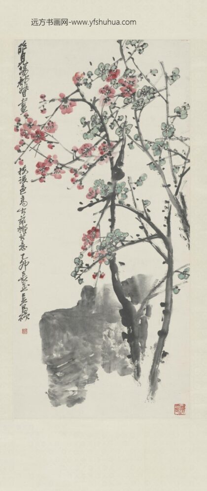 清 吴俊卿梅花轴.jpg