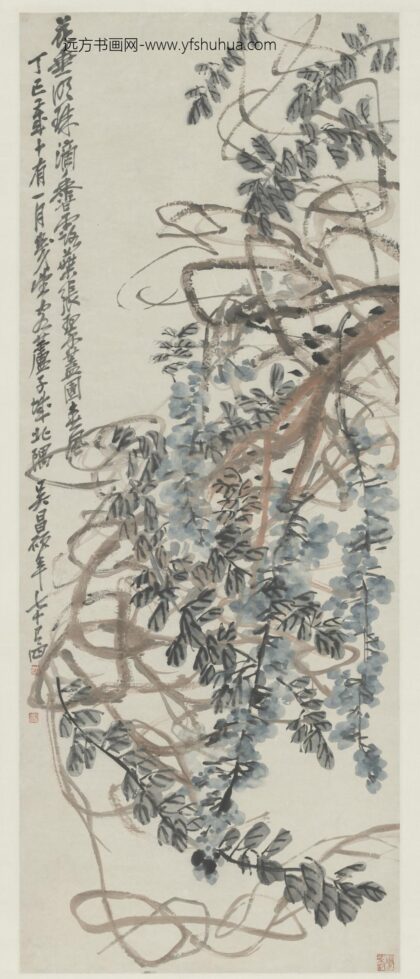 清 吴俊卿紫藤图轴.jpg