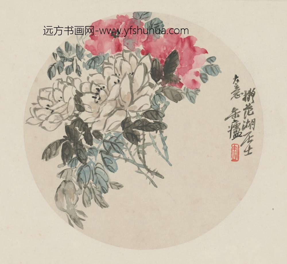 清-吴俊卿花卉册-