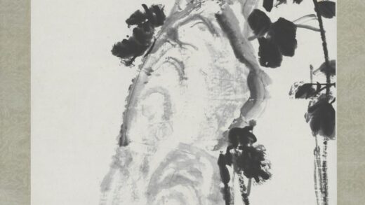 清 吴俊卿菊石轴.jpg