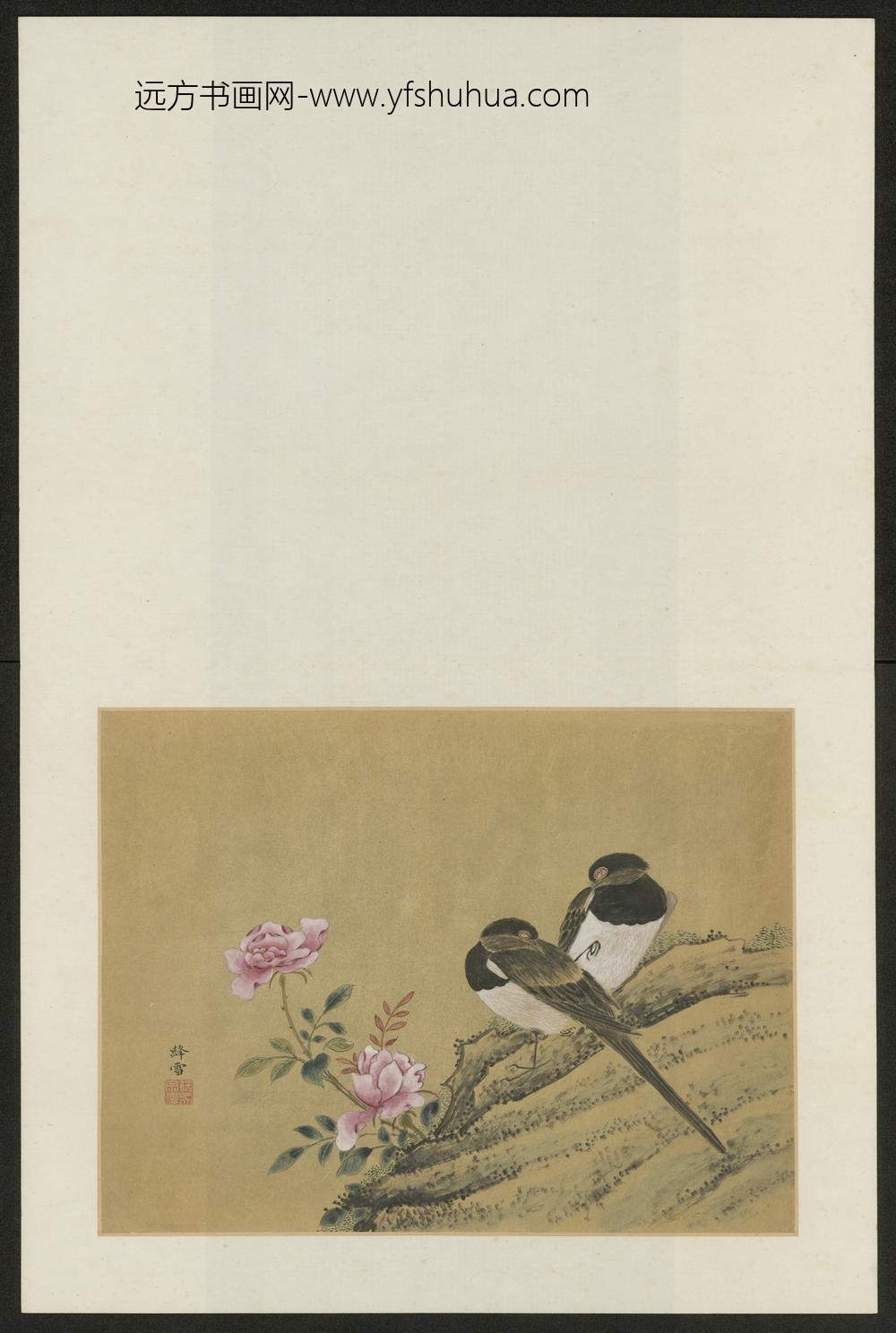 清-吴宗爱花鸟图册-