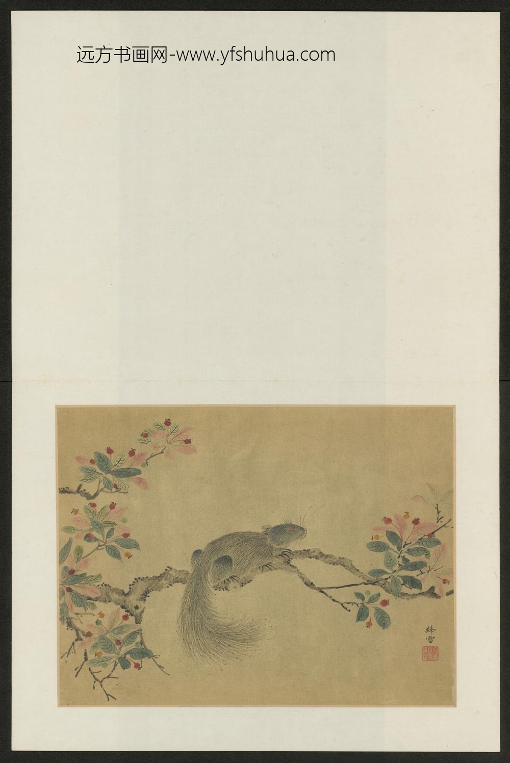 清-吴宗爱花鸟图册-