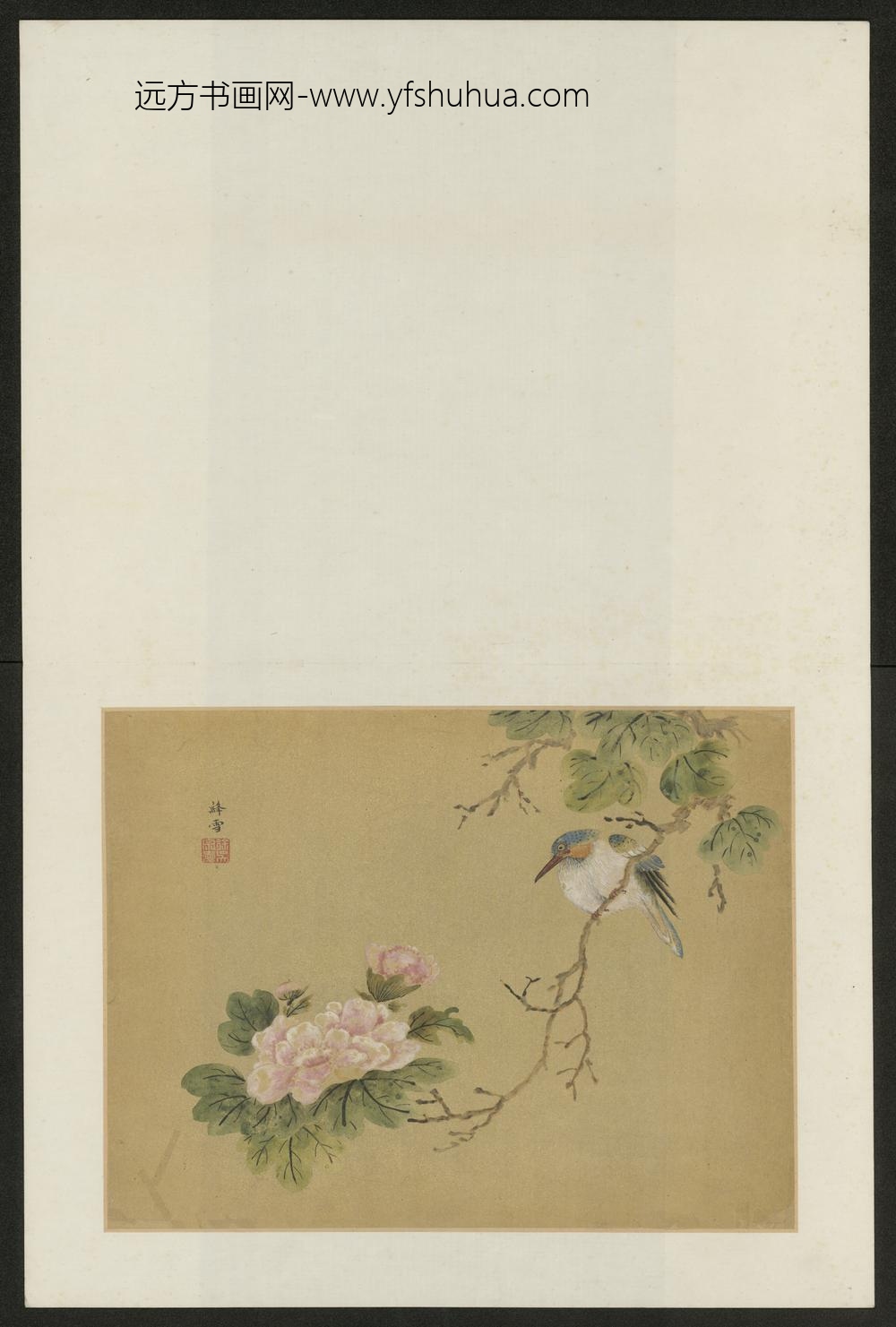 清-吴宗爱花鸟图册-
