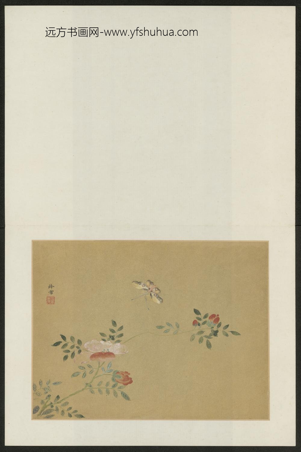 清-吴宗爱花鸟图册-