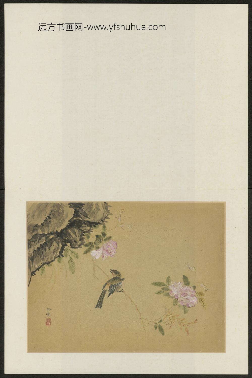 清-吴宗爱花鸟图册-