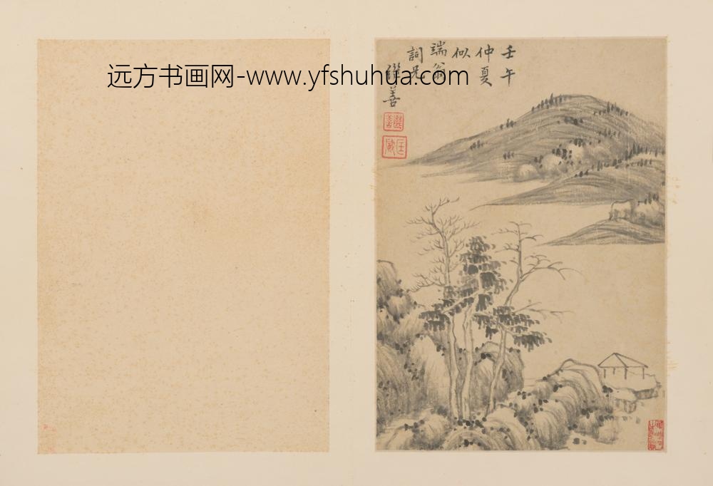 清-吴继善山水册页
