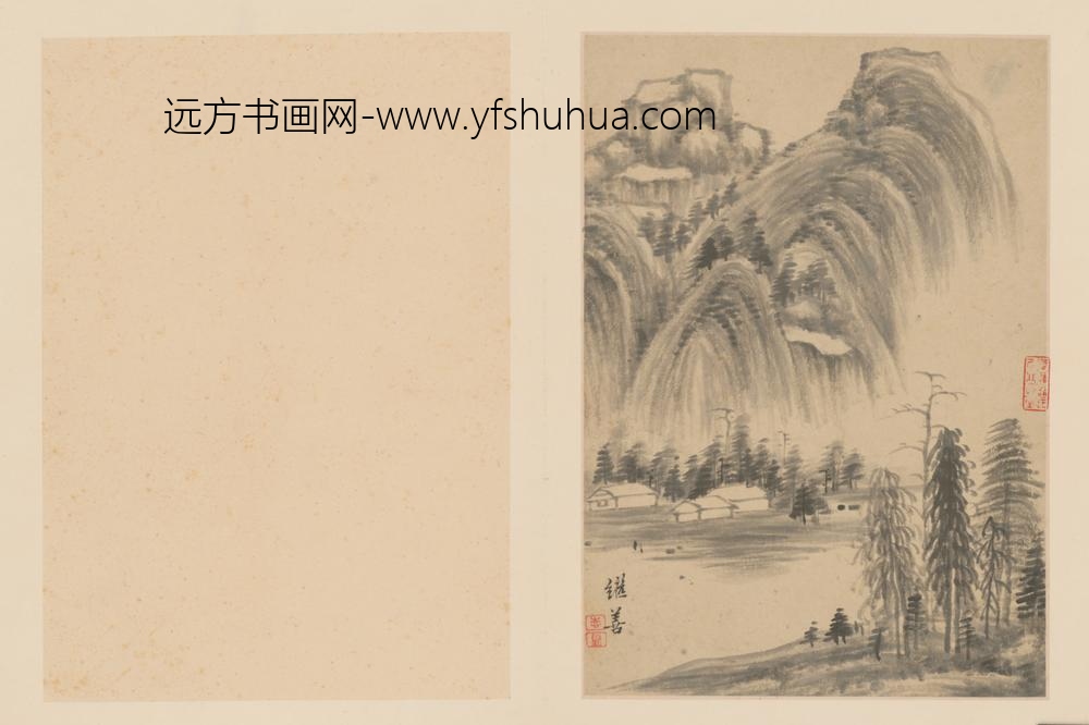 清-吴继善山水册页