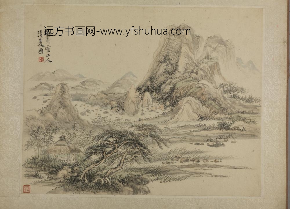 清-吴麐仿古山水册-