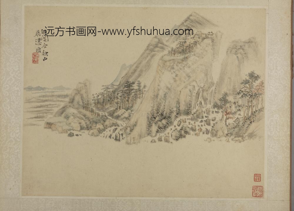 清-吴麐仿古山水册-