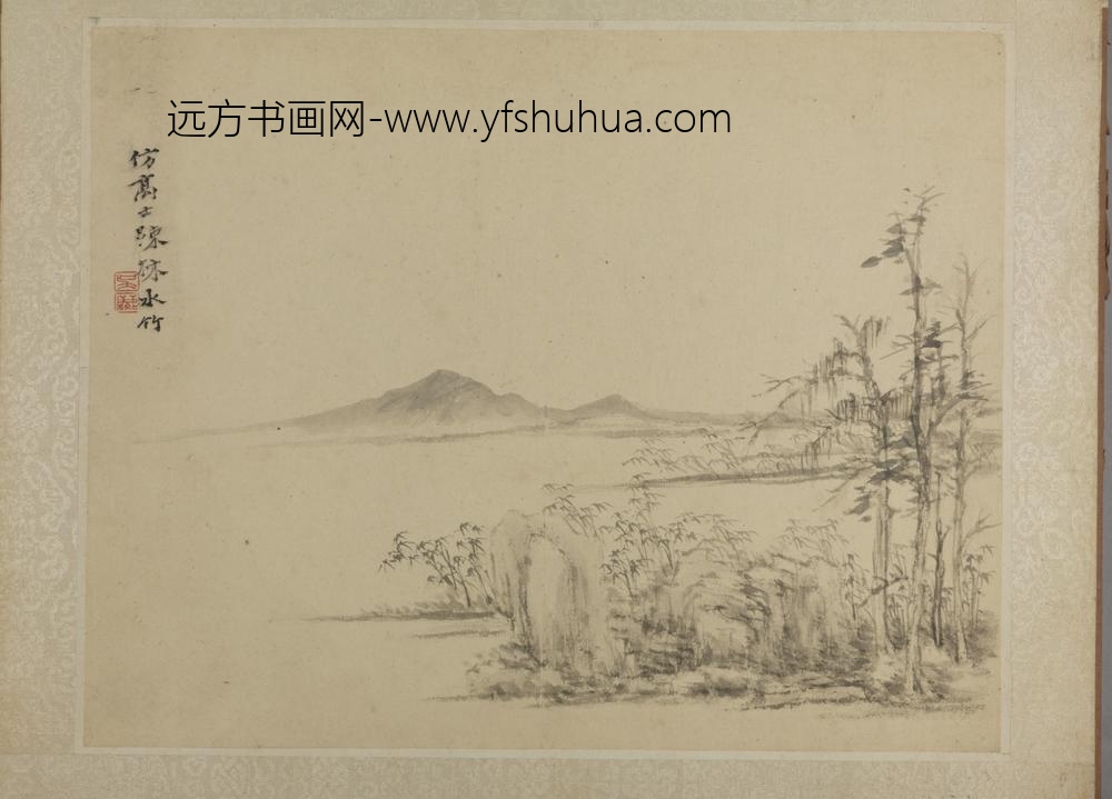 清-吴麐仿古山水册-