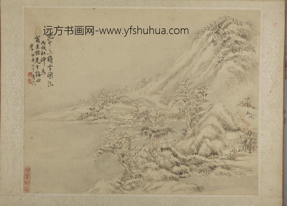 清-吴麐仿古山水册-