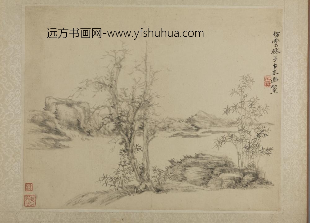 清-吴麐仿古山水册-
