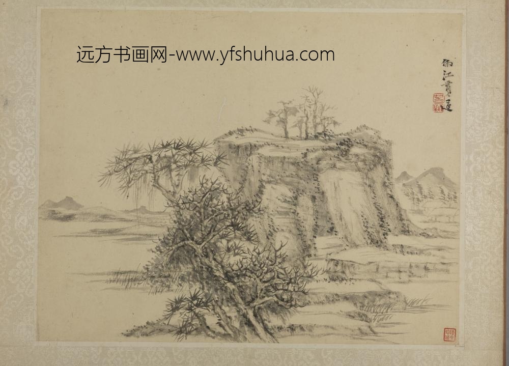 清-吴麐仿古山水册-