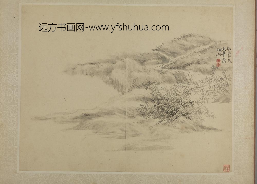 清-吴麐仿古山水册-