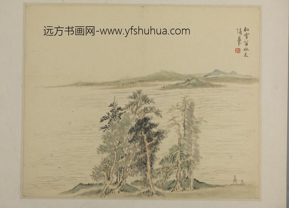 清-吴麐山水册-