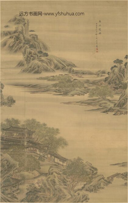 清 尤与縻春山游兴轴.jpg