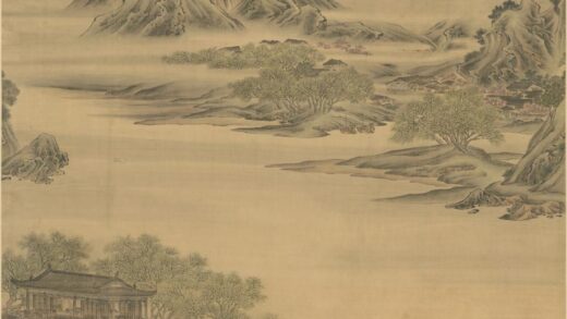 清 尤与縻春山游兴轴.jpg