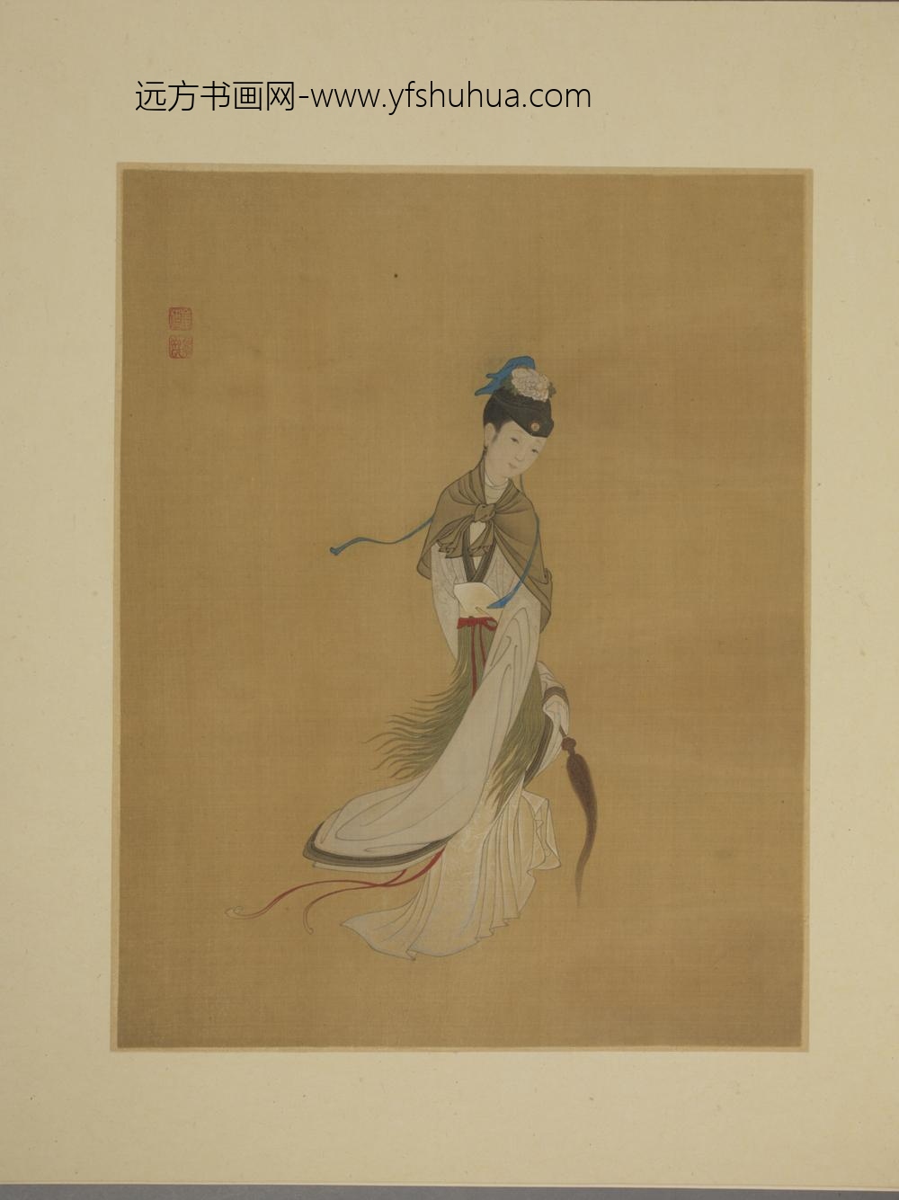 清-崔鏏仕女图册-