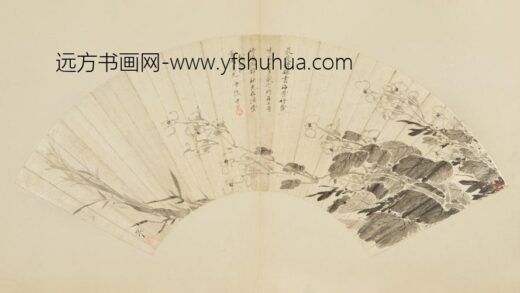 清 张孝思海棠扇.jpg