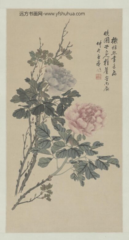 清 张孟皋牡丹轴.jpg