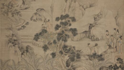 清 张翎西园雅集图轴.jpg