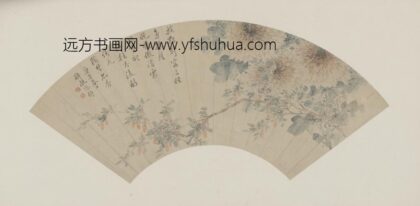 清 张舒秋花扇.jpg